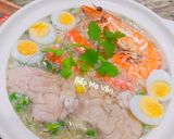 Hình bước làm 5 của món Súp tóc tiên óc heo,thanh cua và tôm