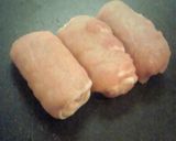 A picture of step 3 of Shiso and Cheese Filled Tonkatsu Rolls.