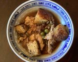 A picture of step 9 of California Farm Tuna Hot Pot Fondue.