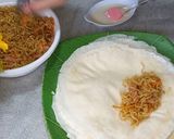 Foto langkah ke 3 dari resep Lumpia Isi Mie, Sosis dan Wortel.