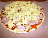 A picture of step 6 of Easy Sausage Pizza.