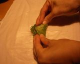 A picture of step 7 of Vietnamese Fresh Spring Rolls with Peanut Sauce.