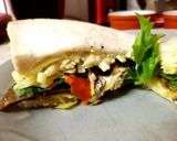A picture of step 4 of My Big Mixed Sandwich 😙.
