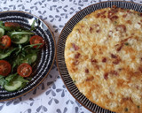 Foto del paso 8 de la receta: Frittata de guisantes, feta y bacon con ensalada de rúcula