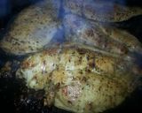 A picture of step 4 of Grilled chicken with calabasitas and white rice.