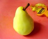 A picture of step 1 of Pear Compote Made with Red Wine.