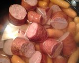 A picture of step 2 of Yellow rice carrots with sausage.