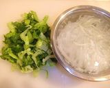 A picture of step 1 of Korean-Style Lettuce and Onion Salad.