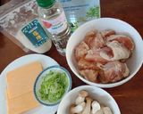 Hình bước làm 1 của món Gà - nấm sốt cream cheese