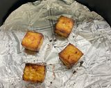 A picture of step 3 of Fried tofu salad.