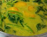 Foto langkah ke 3 dari resep Lodeh daun ubi rambat berikut ubinya.