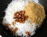 A picture of step 3 of Gongura Rice / Pulihora (Gongura / Red Sorrel Leaves Rice - Andhra / Telangana style).