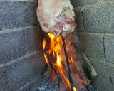 Foto del paso 1 de la receta: Costillar de cordero al asador, con papas y batata al plomo