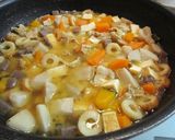 A picture of step 5 of My Family's Chunky and Filling Pork Miso Soup!!.