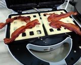 A picture of step 2 of Bacon & Cinnamon Waffle.