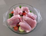 A picture of step 3 of Chicken Zucchini And Cherry Tomatoes.