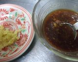 A picture of step 2 of Spring cabbage and pork stir-fry with miso and oyster sauce.