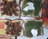 A picture of step 2 of Soya Sprout sandwich.