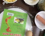 Hình bước làm 1 của món Bánh tráng nướng