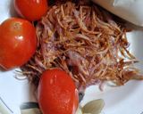 A picture of step 2 of Kaleji Masala.