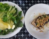 Hình bước làm 5 của món Cá đuối hấp mỡ hành + bánh tráng + rau thơm