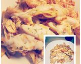 A picture of step 10 of Easy Crockpot chicken Parmesan pasta.