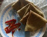 A picture of step 5 of Moong dal dosa.
