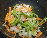 A picture of step 5 of Chinese Bhel.