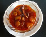 A picture of step 3 of Instant Jaggery murbba.