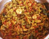 A picture of step 8 of Cluster Beans (Gawar) and Prawns.