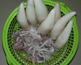 Hình bước làm 3 của món Mực Ống Nhồi Thịt Chiên Nước Mắm
