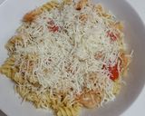 A picture of step 5 of Fusilli with little shrimps #summerchallenge2.