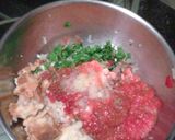 A picture of step 2 of Meatballs with lemon potatoes.
