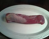 A picture of step 2 of Teriyaki Pork Tenderloin, cooked Sous – Vide.