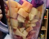 A picture of step 2 of Red Juice.