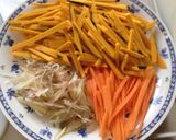 A picture of step 1 of Myoga Ginger & Kabocha Fritters.