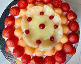 A picture of step 11 of Fresh fruit gateau cake.