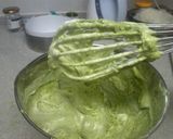 A picture of step 8 of Moist and Fluffy Matcha Sponge Cake.