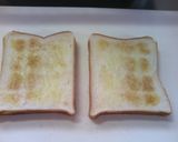 A picture of step 2 of Kissaten Style Ham and Cucumber Toasted Sandwich.