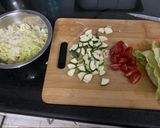A picture of step 1 of Keto Paneer Salad.