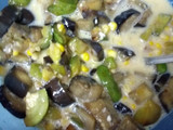 Budín de verduras con costra de pan