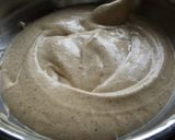 A picture of step 10 of Moist and Airy Black Tea Chiffon Cake.