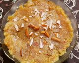 A picture of step 6 of Moong dal halwa.