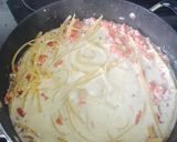 A picture of step 6 of Cheesy Chicken Bacon Pasta.