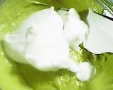 A picture of step 4 of Great As A Gift Matcha Marbled Unbaked Cheesecake.