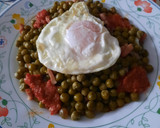 Foto del paso 2 de la receta: Guisantes con Sobrasada y Huevo frito