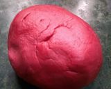 A picture of step 1 of Beetroot Chandrakala Gujiya.