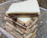 Foto del paso 9 de la receta: 🥪 Sándwiches de miga - variedad 🥪 Queso roquefort, atún, tomate, huevo, ananá, cantimpalo, jamón