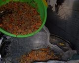 A picture of step 10 of Dashishi (Arabian food using wheat).