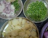 आलू मटर की सब्जी और चावल (aaloo matar ki sabji aur chawal recipe in Hindi) रेसिपी चरण 1 फोटो